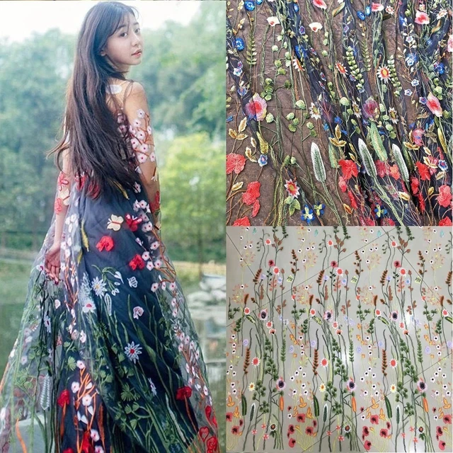 Blumenmuster Spitzennetz perfekt für Hochzeit Brautschleier verbessern Sie Ihre