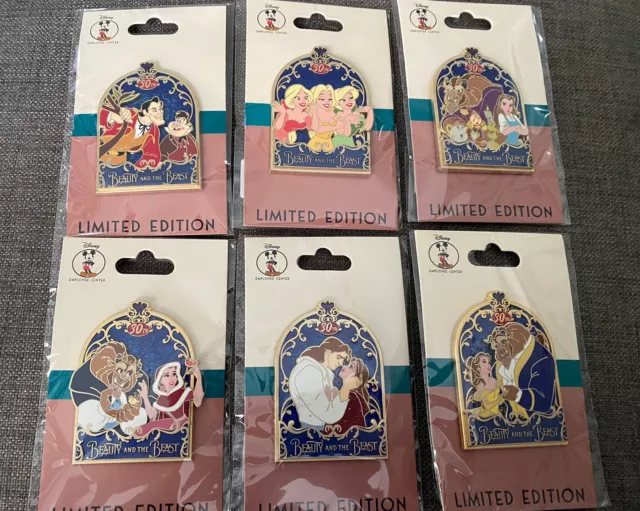 Disney Dec Th Anniversary Beauty And The Beast Belle Pins Employee Picclick Uk