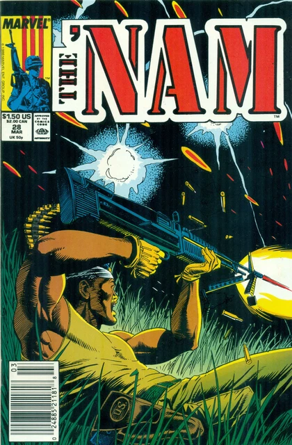 The Nam #28 By Doug Murray Wayne Vansant Vietnam War POW MIA Marvel 1989