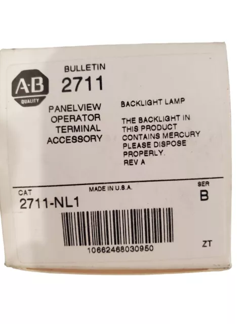 NEW AB ALLEN BRADLEY 2711-NL1 Series B PANELVIEW ACCESSORY BACKLIGHT LAMP