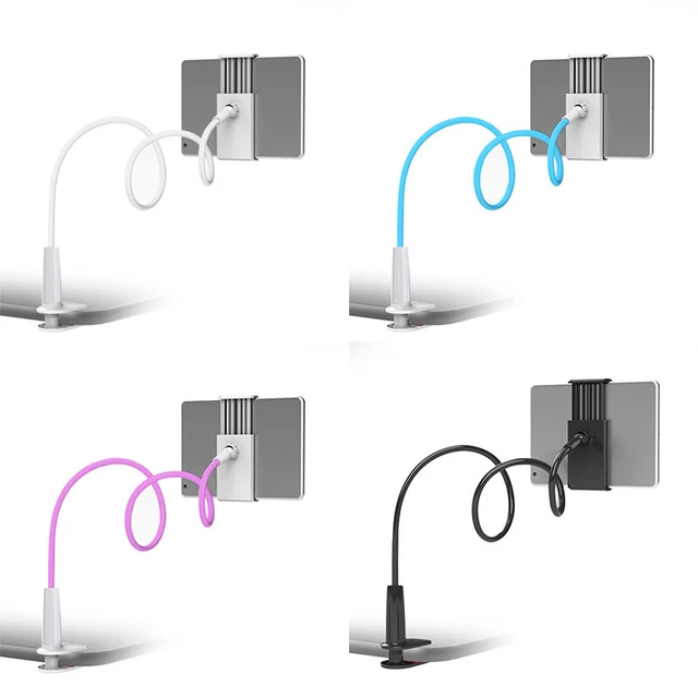 Flexible 360 Clip Mobile Cell Phone Holder Lazy Bed desk Bracket Mount Stands US