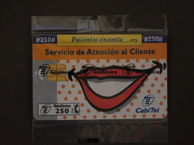 Chip Kaart MINT SEALED Spanje 06.98 - CabiTel 250 PTA / opl 21000