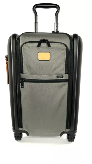 TUMI Alpha 3 International Carry On 4 Wheel Expandable Alloy Grey and Black