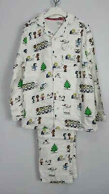 New M&S Kids Snoopy Xmas  Boys Girls Pyjamas Cotton Long Sleeve PJ Set Age 3/16