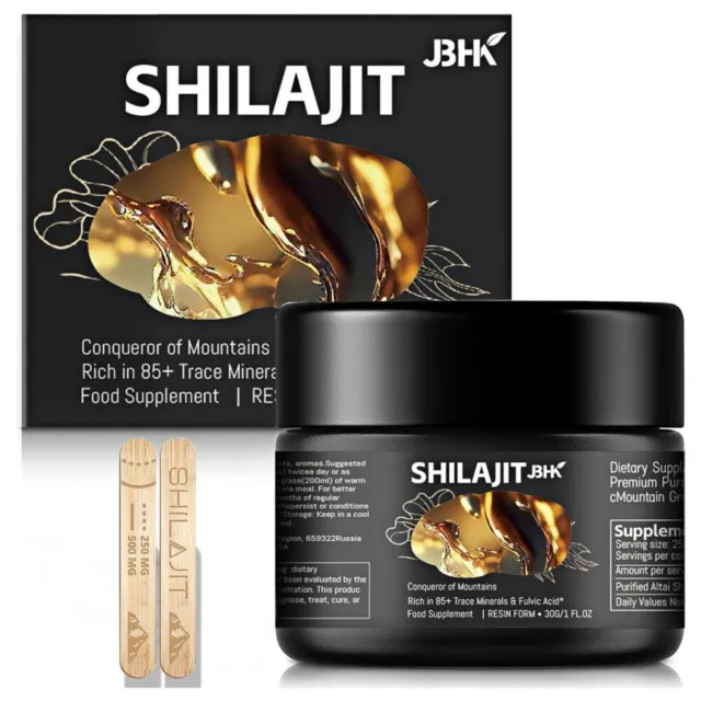 Résine Shilajit D'Himalaya 50 Gr - Biologique - Extrêmement Efficace Et Puissant