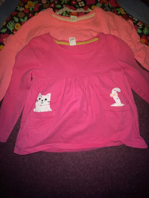 Magliette top abbigliamento ragazza età 3-4 anni manica lunga 3