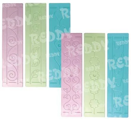 3 Prägeboard mit 6 Motiven von Reddycards / Glittergirls
