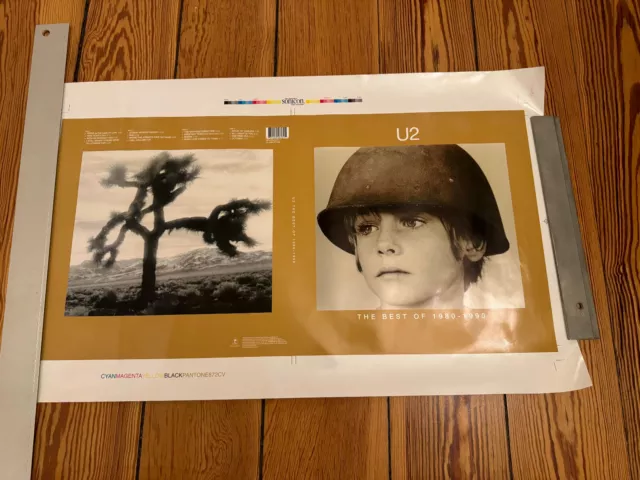 U2 : Printers Proof The Best Of 1980-1990  - For Lp Cover