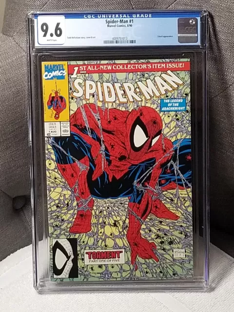 Spider-Man # 1 CGC 9.6  Marvel 1990 McFarlane NM+ NEW GRADE!!!! Purple Web