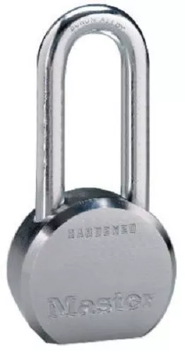 Master Lock 2-1/2" Heavy Hardened Steel, 2" Long Shackle, Padlock