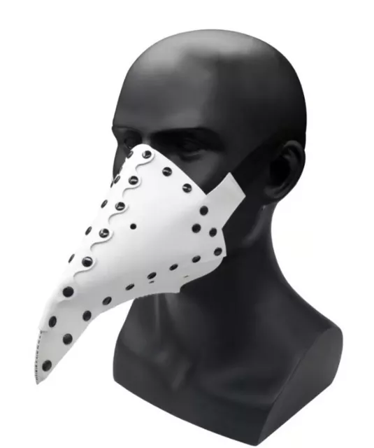 White Plague Doctor Bird Mask Half face mask Masquerade Party Clothing