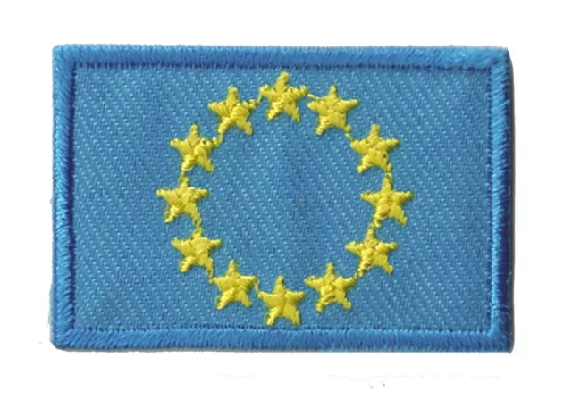 Ecusson thermocollant Europe Union Européenne patch petit 45x30mm