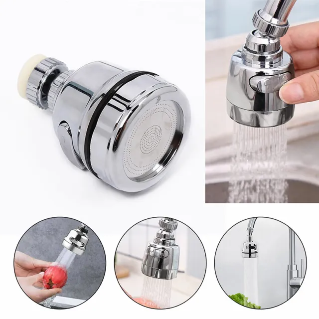 360° Rotatable Kitchen Tap Water Saving Home Faucet Nozzle Filter Swivel Aerator