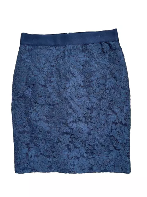 J. Crew Collection Skirt NWT sz 10 Black Lace Straight Pencil Style