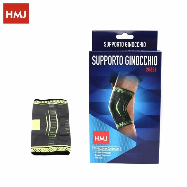 FASCIA GINOCCHIO GAMBA TUTORE GINOCCHIERA ELASTICA TRAUMI SUPPORTO - Foto 9