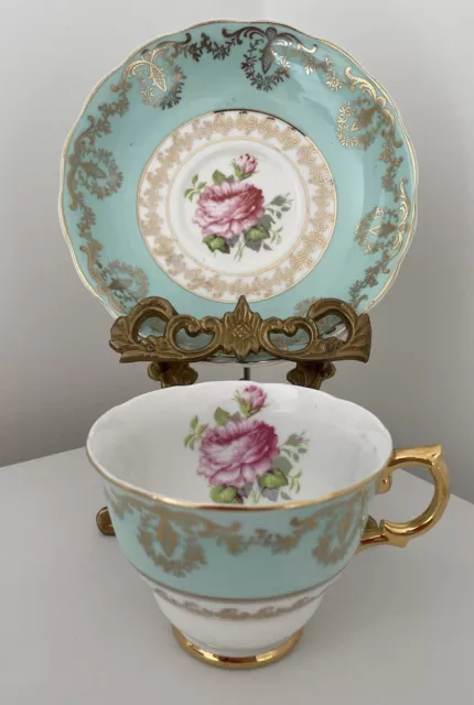 Vintage Leonard St. Princess Teacup And Saucer Excellent Rare 22Kt