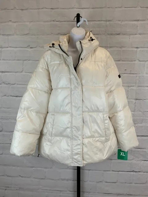 Two By Vince Camuto Puffer Jacket, Women's Size XL, White NEW