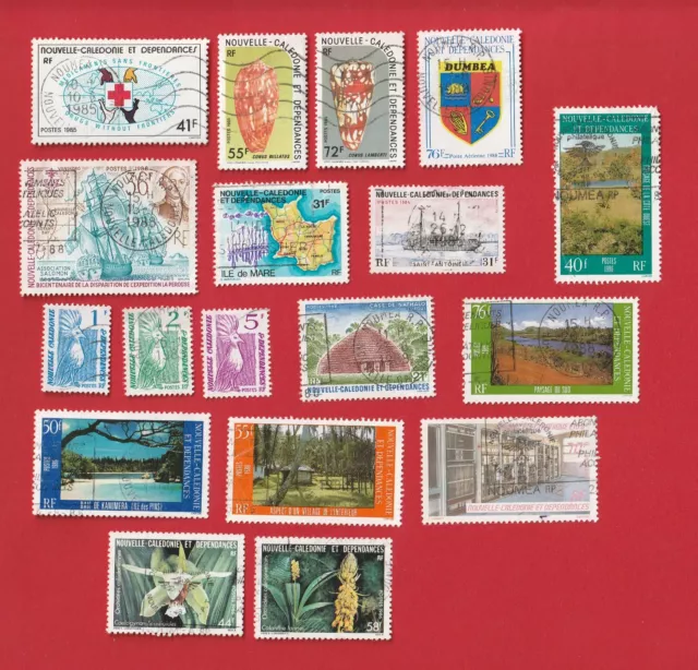 Nouvelle Calédonie et  Dépendances  :  Beau lot de timbres