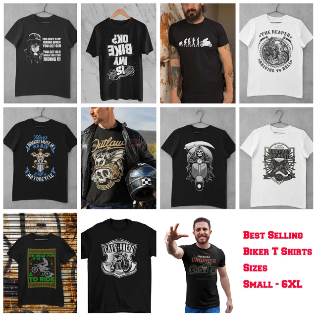 T-shirt biker a tema moto design più venduti idee regalo moto UK