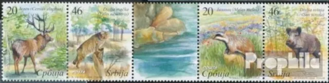 Briefmarken Serbien 2008 Mi 246-249 Fünferstreifen postfrisch Natur