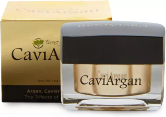 Caviargan Facial Moisturizer, Reduces Aging, wrinkles with Caviar HA, Arganoil.