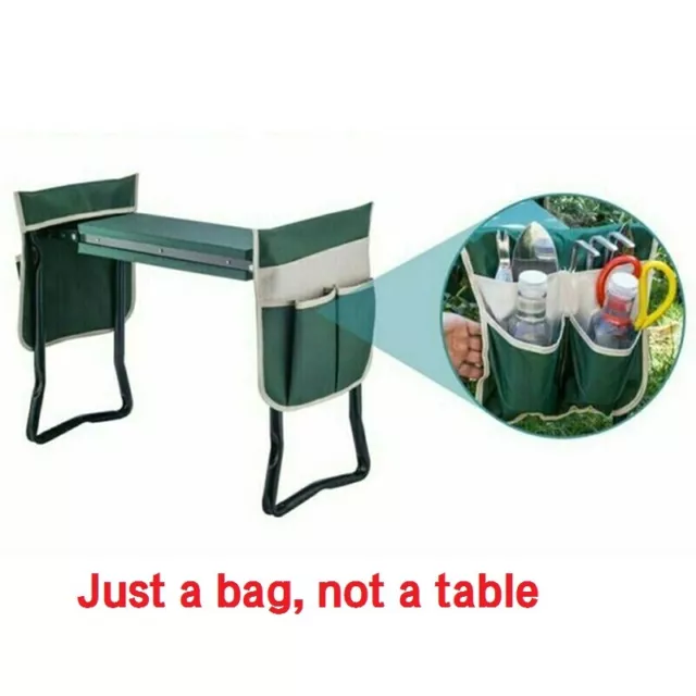 Folding Garden Kneeler Seat Bonus Tool Pouch Portable Stool Pad Chair Bag Holder