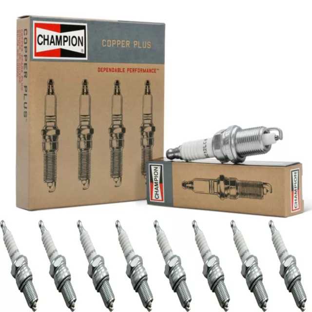8 Champion Copper Spark Plugs Set for 1967-1971 Plymouth GTX V8-7.2L