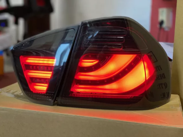 Schwarze Lightbar Led Rückleuchten für BMW E90 Limousine 05-08 Rücklichter