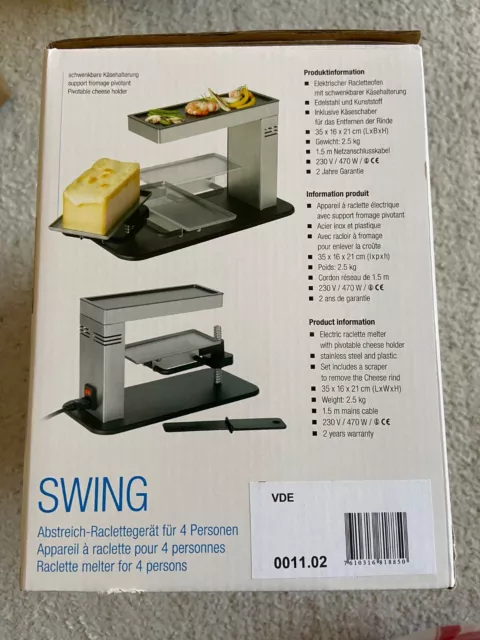 Stöckli Abstreich Raclette Gerät SWING NEU OVP