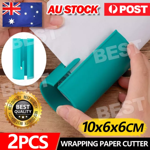 3x Sliding Wrapping Paper Cutter Craft Seconds Wrap Paper Christmas Cut Tool