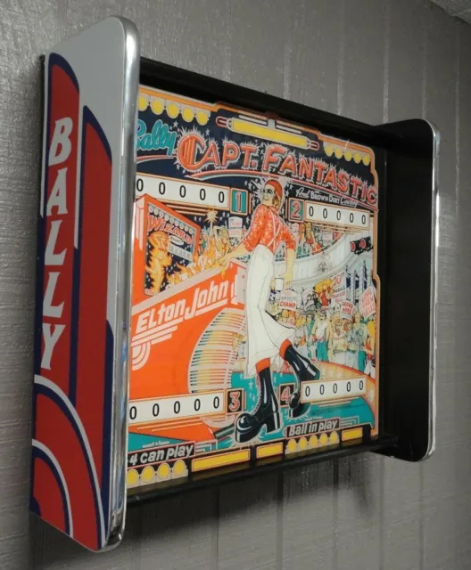 Bally Captain Fantastic Pinball Head LED Display light box