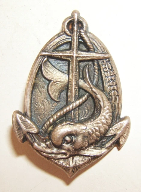 10ème DIVISION de DRAGUEURS Argenté- Insigne Marine Nationale dragage