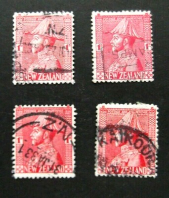 Ammiraglio SG466/468 BELLE USATO JK9091 NUOVA Zelanda KGV 1926 1d 2/ 