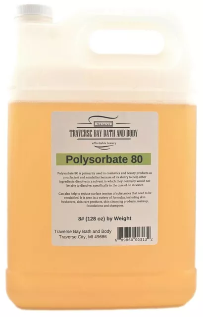 Polysorbate 80, Soap making supplies, bath and body supplies. AKA Tween 80 USA 2