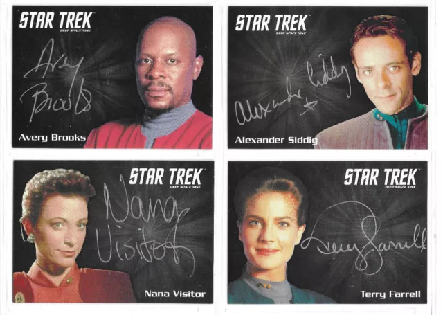 Star Trek Deep Space Nine: Helden & Schurken Autogrammkartenauswahl Neuwertig