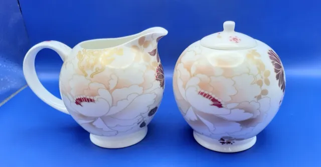 Maxwell & Williams KIMONO Fine Bone China Milk Jug & Sugar Bowl