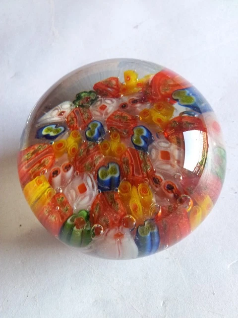 PISAPAPELES de Cristal Artesanal Piezas de Colores Decorativo Colección