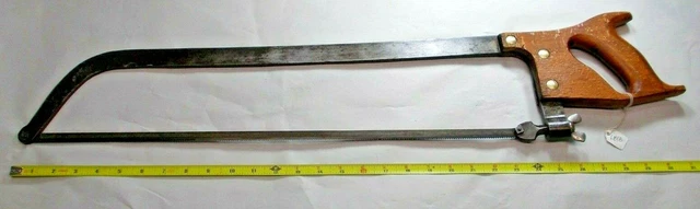 Meat / Bone Saw, The Henry Disston & Sons Co. No. 7 Hack Saw 22" Long Blade, USA