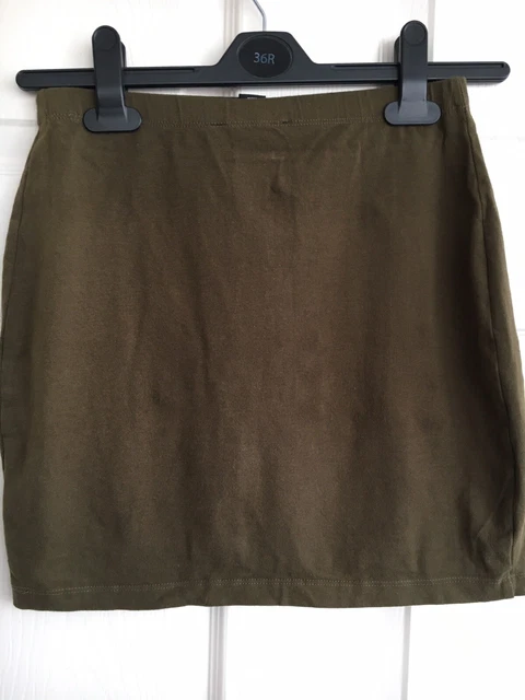 Ladies skirt size 6 Cotton stretch Mini Bodycon Khaki beach fitted summer