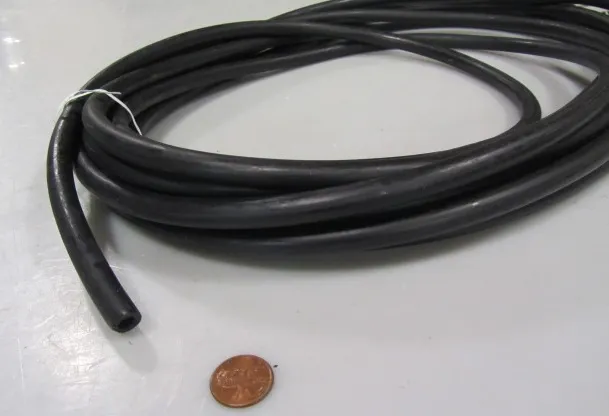 Neoprene Coiled Tubing 82A, 7/16" OD x 1/4" ID x 3/32" Wall x 25 Feet