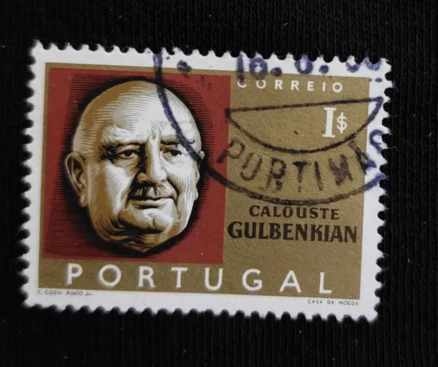 Briefmarke Portugal 1$ Ein Millionär In Lissabon Gestempelt