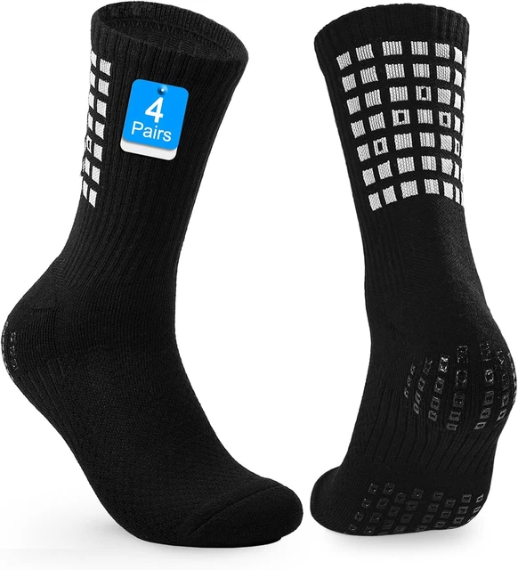 Calzini Antiscivolo Sportivi Unisex - Per Calcio, Basket, Yoga, Suola In Gomma, Taglia 35-46 EU, Bianco E Altri Colori