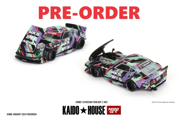 (Pre-order) Mini GT x Kaido House 1/64 Nissan Fairlady Z HKS KHMG118