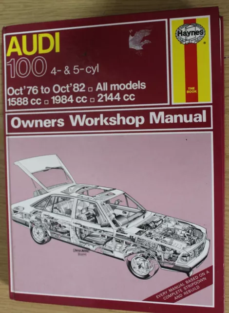 Audi 100 1976-82 Owner's Workshop Manual by Alec J. Jones (Hardcover, 1983)