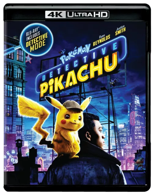 Pokémon Detective Pikachu 4K UHD Blu-ray Ryan Reynolds NEW