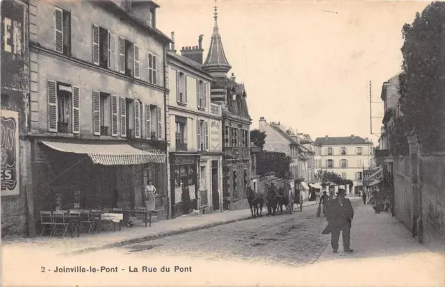 Cpa 94 Joinville Le Pont La Rue Du Pont