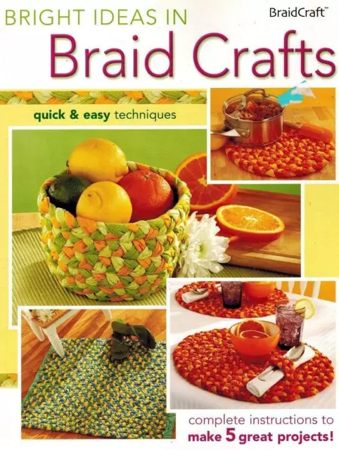 Ideas brillantes en trenzas Manualidades PATRÓN Libro Guía para principiantes Accesorios de cocina