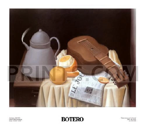 Fernando Botero Still Life with Journal Open Edition