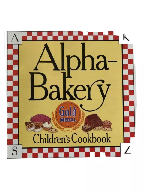 Alpha Bakery Children's Cookbook Gold Medal Flour ABC Alphabet Recipes Kids 1997