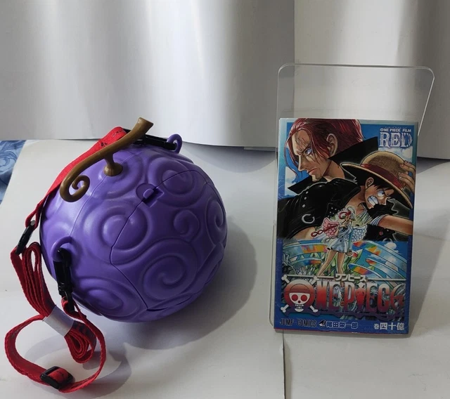 ONE PIECE FILM Red GumGum Fruit Popcorn Bucket Movie Theater Limited